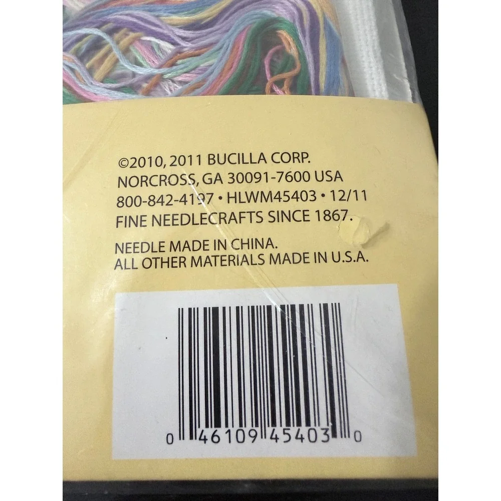 Bucilla Baby Blocks Birth Record Counted Cross Stitch Kit‎ WM45403 9x11.5 NEW